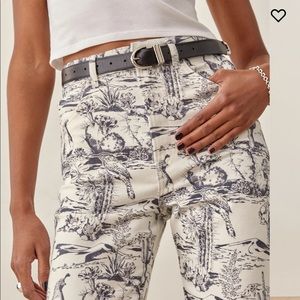 REFORMATION OASIS HIGH RISE STRAIGHT JEAN